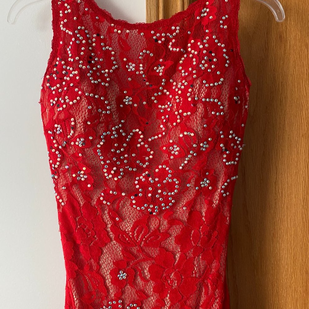 Red PROM dress